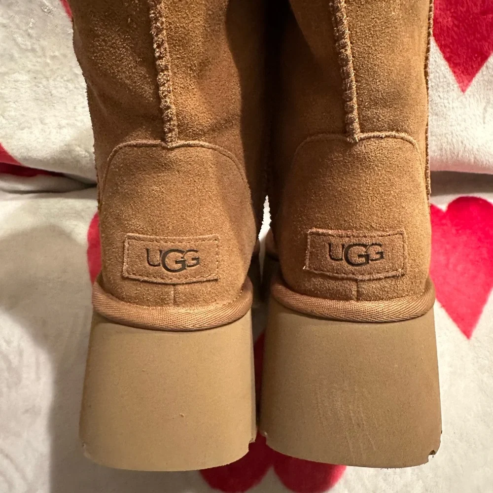 New UGG
Womens Classic Short New Heights Boots - Chestnut - Picture 8 of 12
